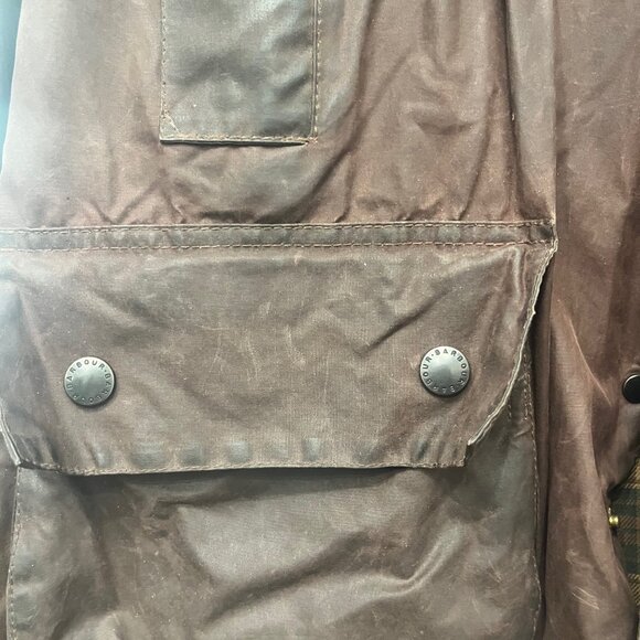 Barbour Waxed A190 Beaufort Jacket - Brown, XXL - Picture 4 of 11